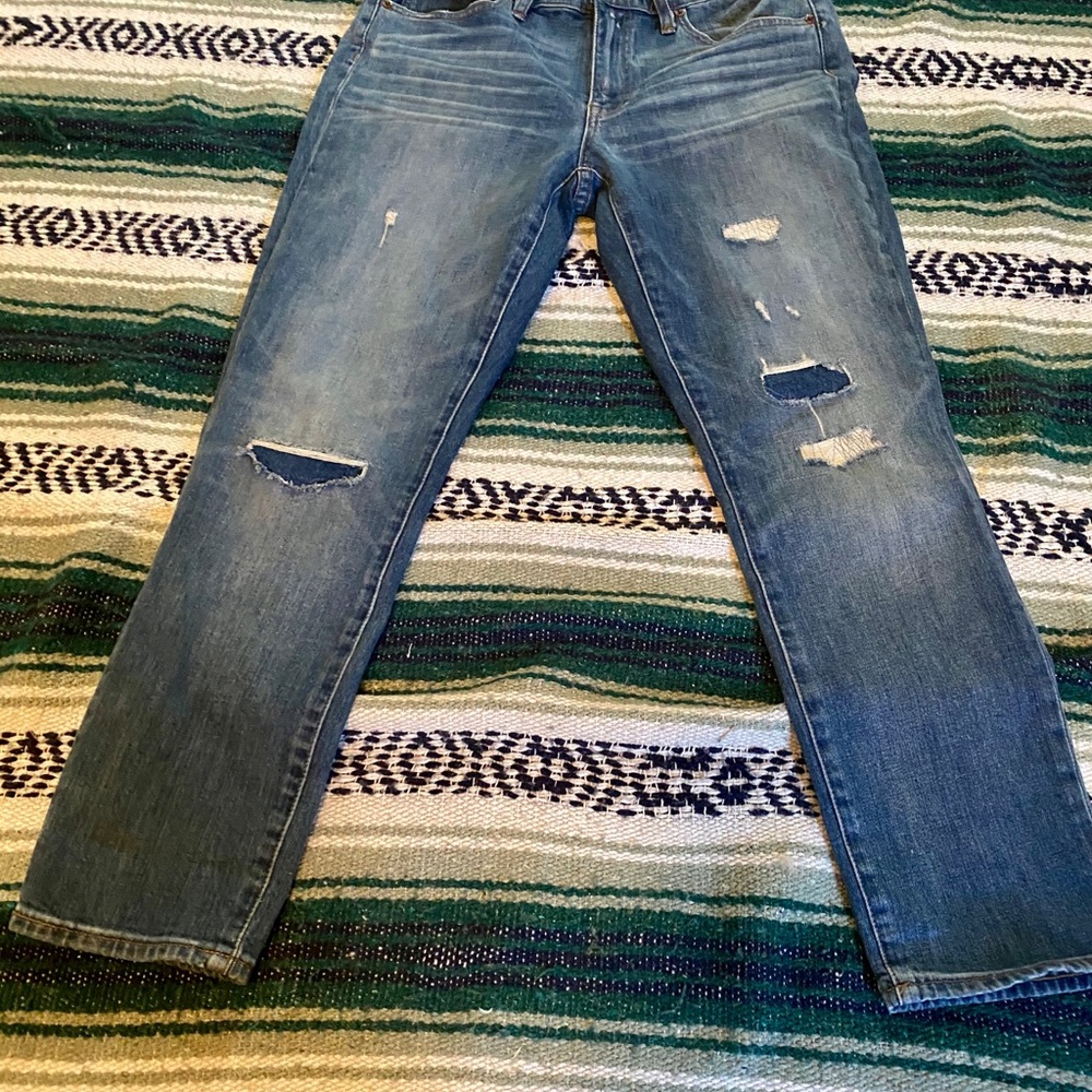 J. Crew: The Slim broken in boyfriend jeans.